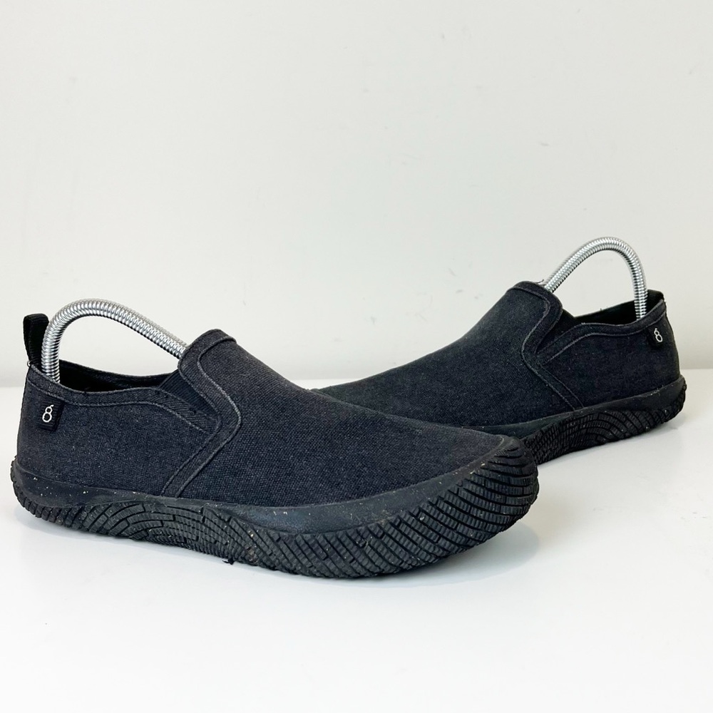 Hybrid Green Label Men's 8 Lively Sneaker‎ in Black Canvas